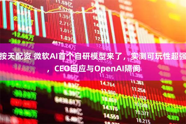 按天配资 微软AI首个自研模型来了，实测可玩性超强，CEO回应与OpenAI隔阂